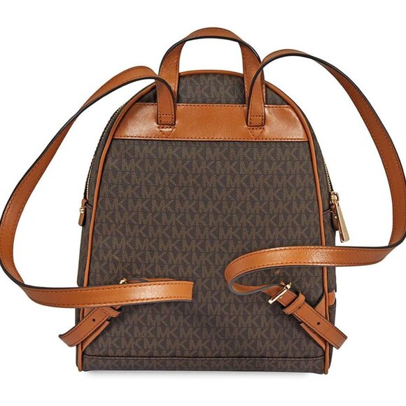 Michael Kors Rhea Medium Logo Backpack - Brown - Picture 2 of 8